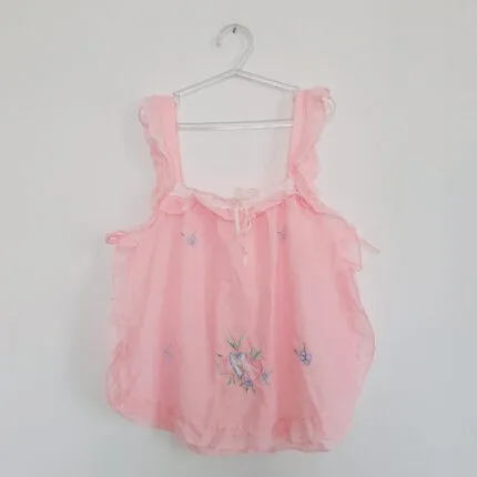 Avental ou Camisolinha Rosa Infantil - tam 2/4 anos