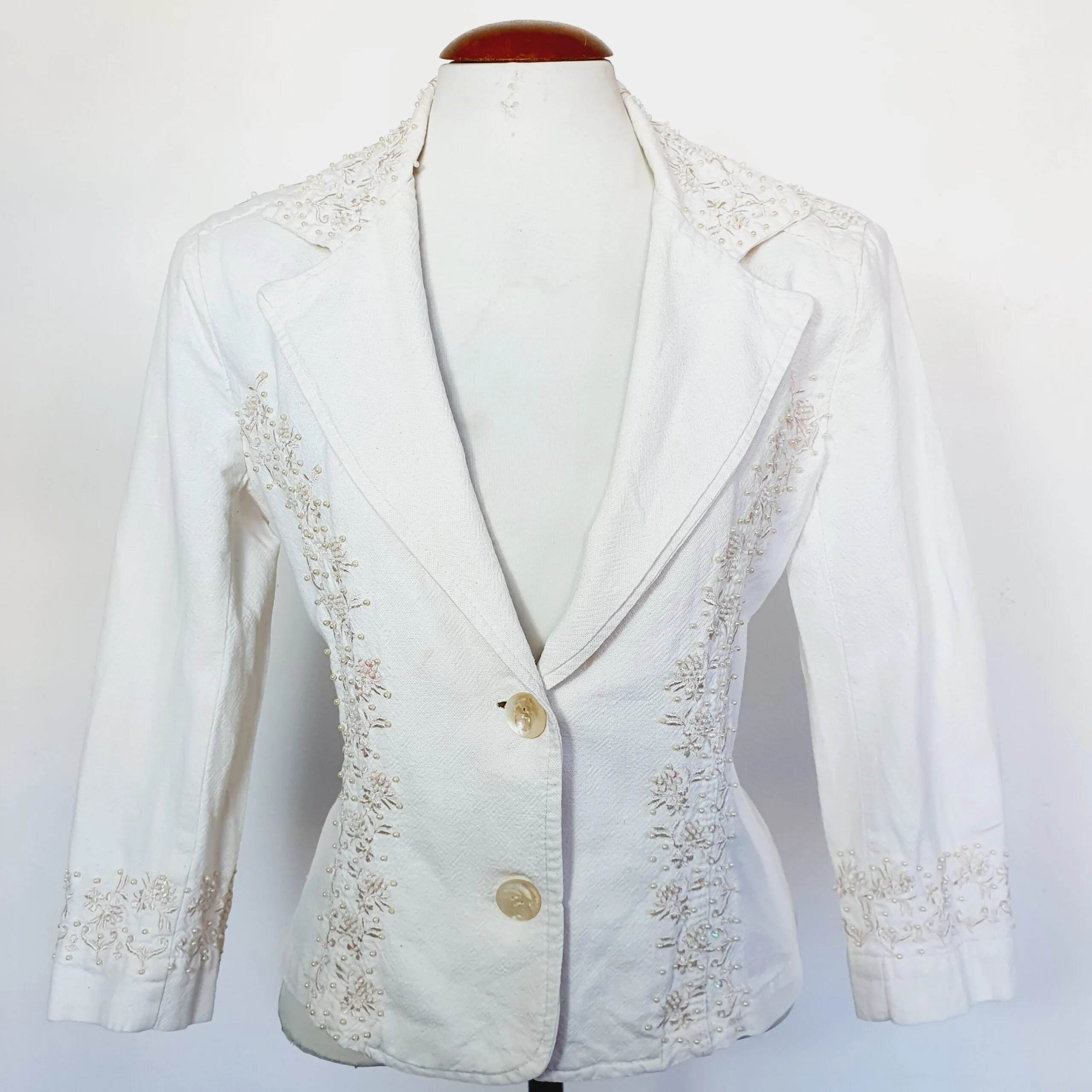 Blazer Bordado cor Cru - tam M