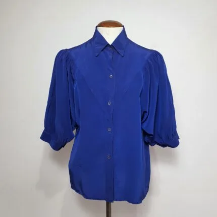 Blusa Vintage Azul Royal - tam M