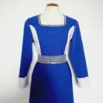 Vestido Vintage Festa Longo Azul Royal - tam P - Imagem 6