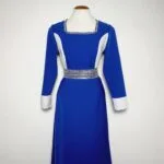 Vestido Vintage Festa Longo Azul Royal - tam P - Imagem 5