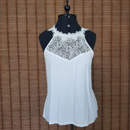 Blusa branca em crepe - tam P