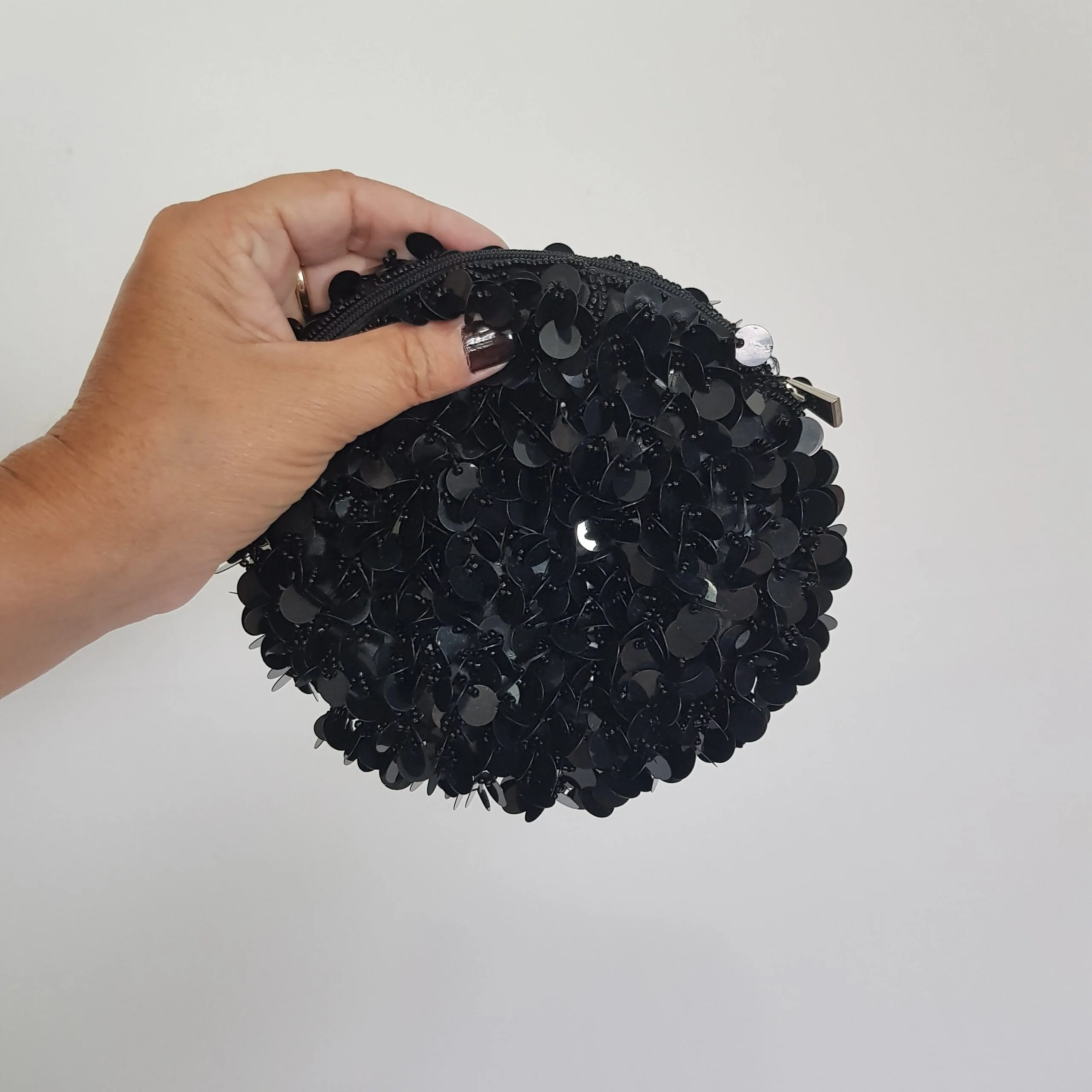 Bolsinha de mão Paetês Noite - Imagem 1