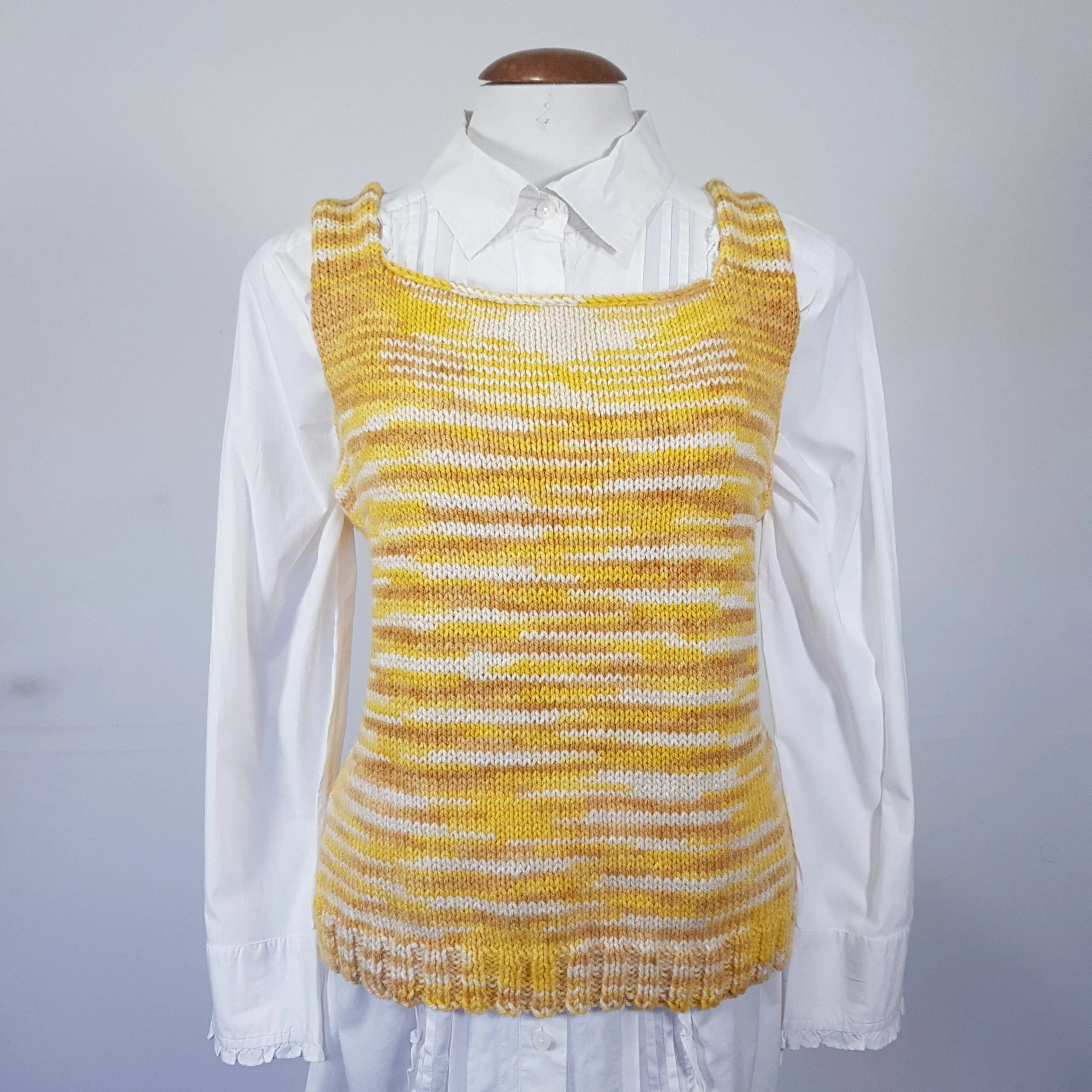 Colete tricot amarelo - tam M