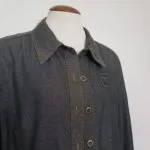 Jaqueta Jeans Tecido Fino - tam G - Imagem 2