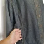 Jaqueta Jeans Tecido Fino - tam G - Imagem 3