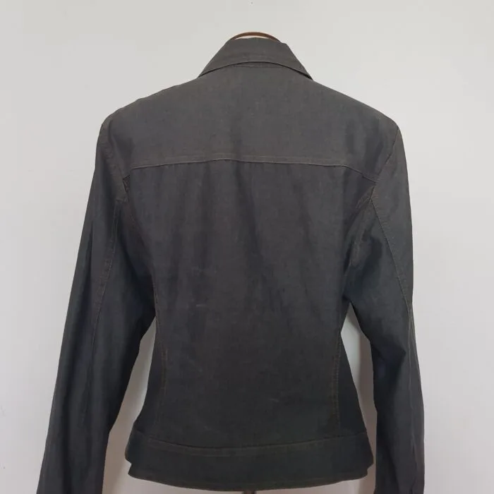 Jaqueta Jeans Tecido Fino - tam G - Imagem 4