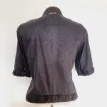 Blusa Estilo Jaqueta Preta - tam P /M - Imagem 6