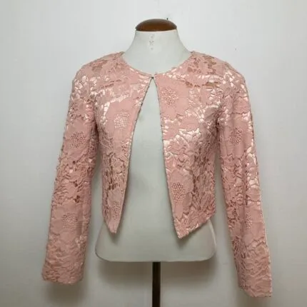 Blazer Rendas Rosa - tam P