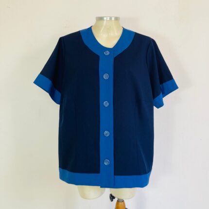 Camisa Alta costura Azul Escuro - tam G