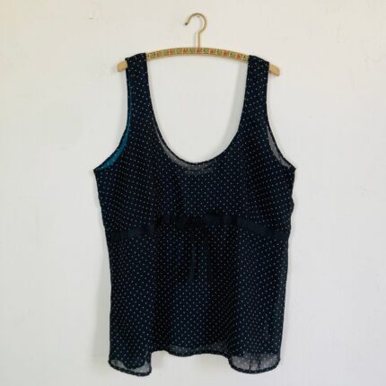 Blusa Preta Poá - tam GG