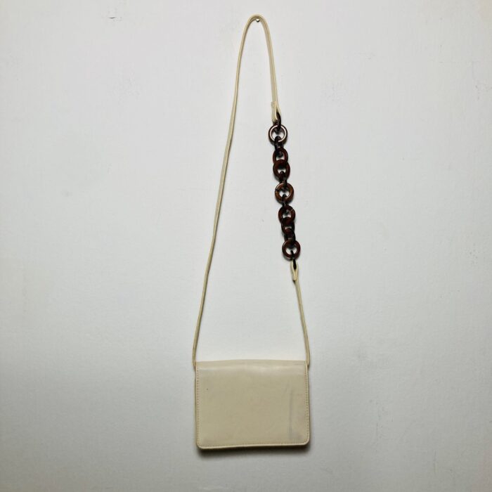 Bolsa Vintage Alça Corrente Madeira - Imagem 5