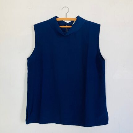 Blusa Vintage Azul Marinho - tam G