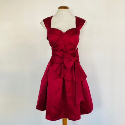 Vestido Festa Vermelho Laço - tam M