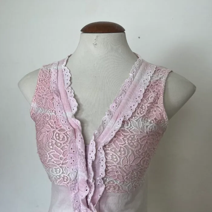 Blusa Rosa Algodão - tam P - Imagem 2
