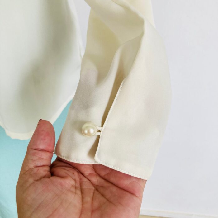 Camisa Vintage Bordada Renda Guipir - tam G - Imagem 9