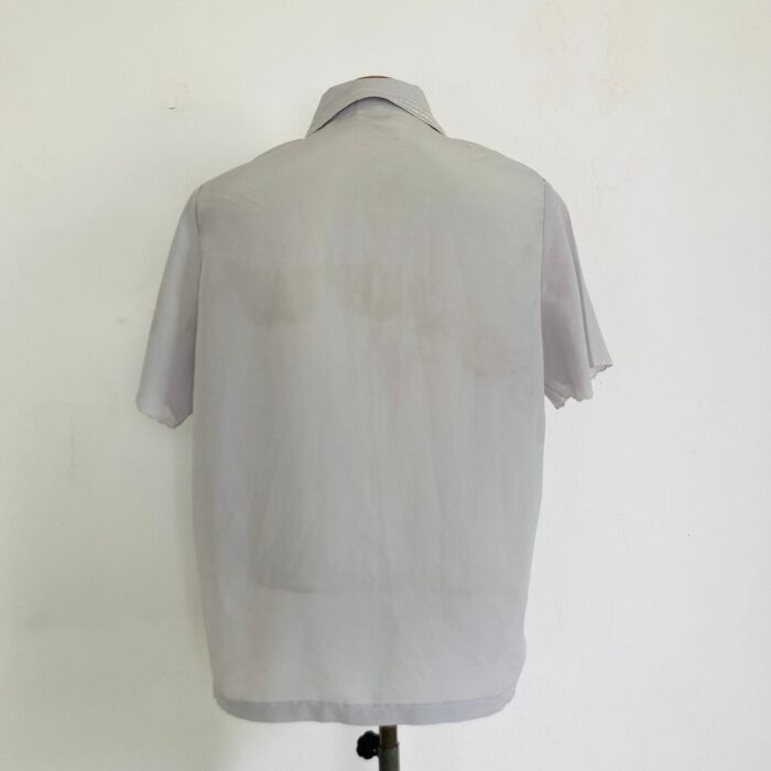 Camisa Vintage Cinza Bordada - tam G - Imagem 7