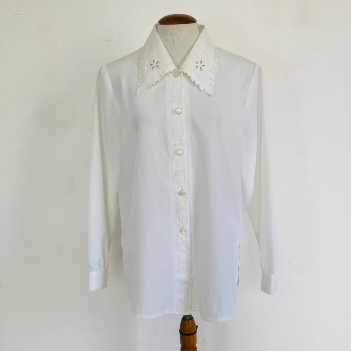 Camisa Vintage bordada Manga Longa - tam G/GG - Imagem 5