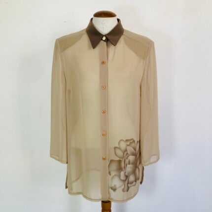 Blusa Vintage Flor - tam G