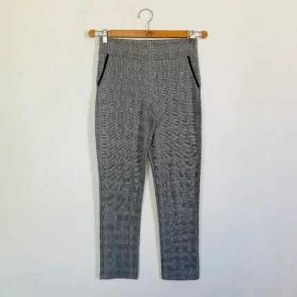 Calça Xadrez Cinza - tam M