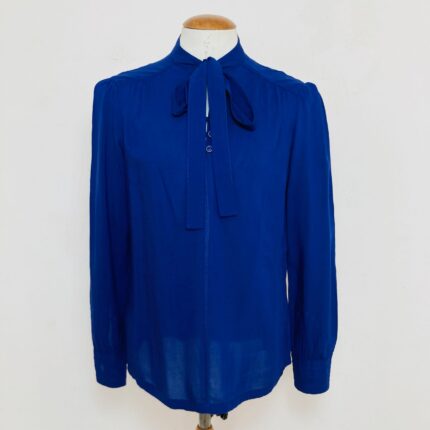 Blusa Gola Laço Azul - tam P