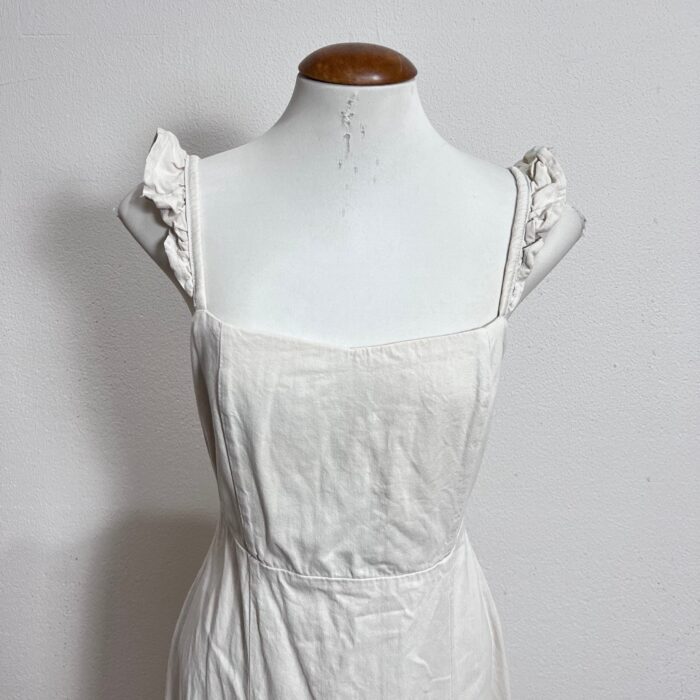 Vestido Creme com Babados - Tam P - Imagem 2