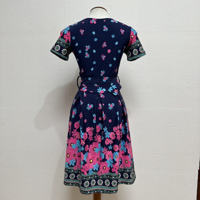 Vestido Floral Azul com Cinto - Tam P - Imagem 6