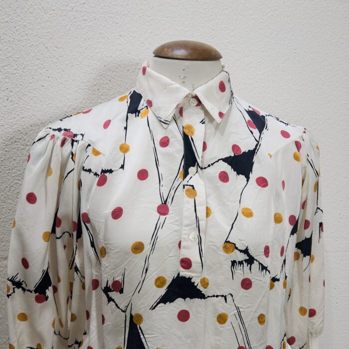 Blusa Branca Floral - Tam G - Imagem 2