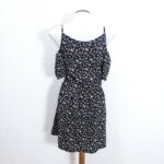 Vestido Preto Floral - Tam M - Imagem 5