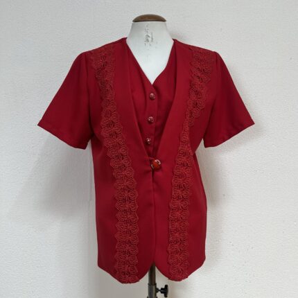 Blusa Vintage Vermelha – Tam M