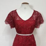 Vestido Vinho Midi - Tam M - Imagem 2