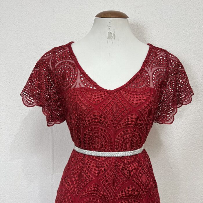 Vestido Vinho Midi - Tam M - Imagem 2