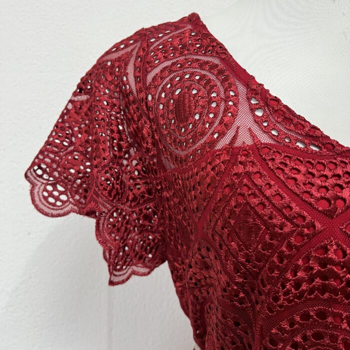 Vestido Vinho Midi - Tam M - Imagem 3