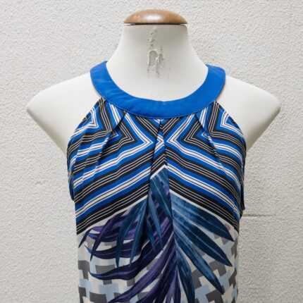 Vestido Azul sem Mangas – Tam M