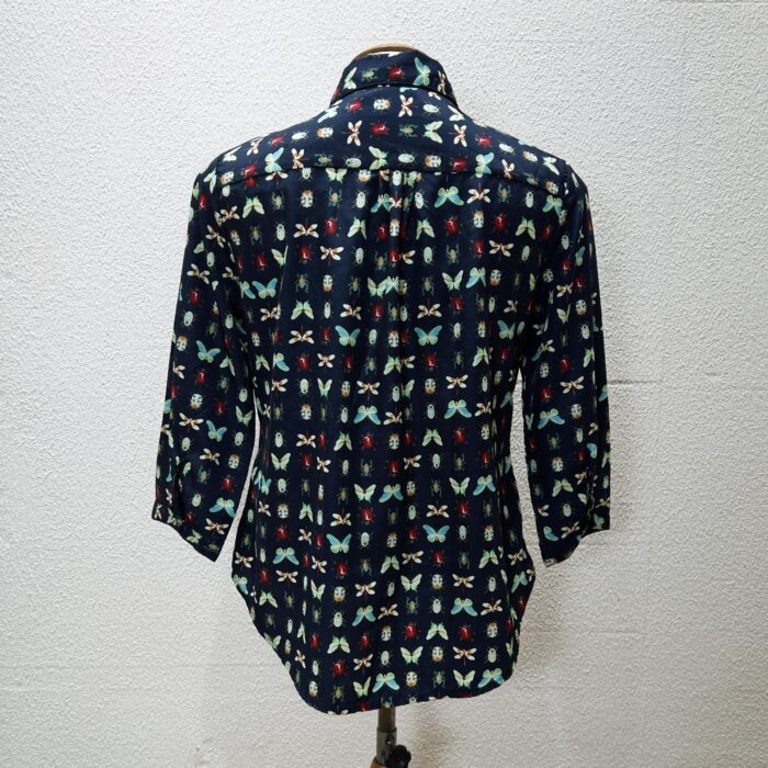Camisa Preta Estampada - Tam P - Imagem 5
