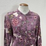 Camisa Floral Roxa - Tam G - Imagem 2