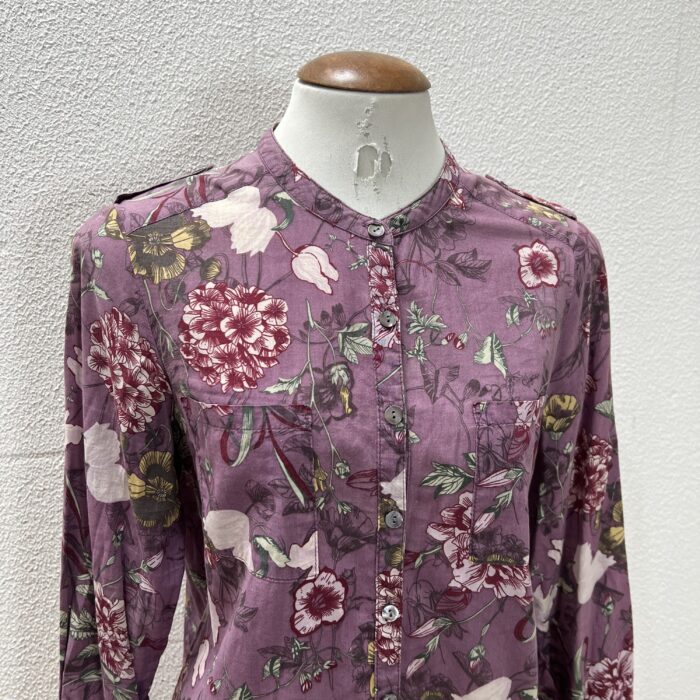 Camisa Floral Roxa - Tam G - Imagem 2