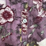Camisa Floral Roxa - Tam G - Imagem 3
