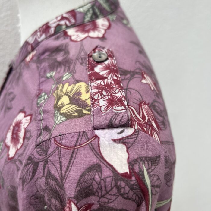 Camisa Floral Roxa - Tam G - Imagem 4