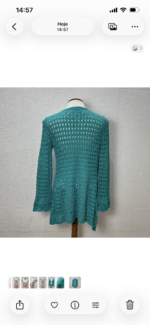 Cardigan Verde - Tam M - Imagem 4