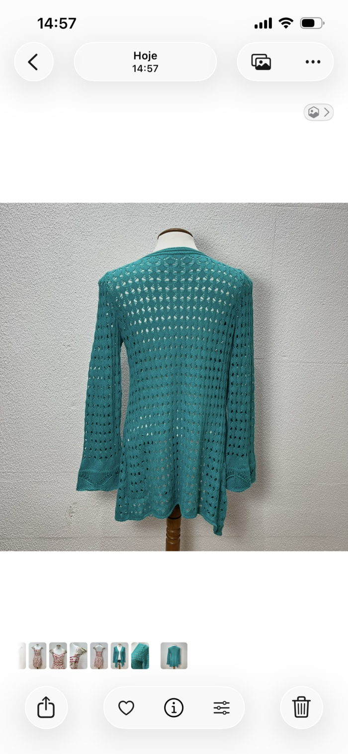 Cardigan Verde - Tam M - Imagem 4