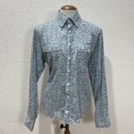 Camisa Azul Floral - Tam G