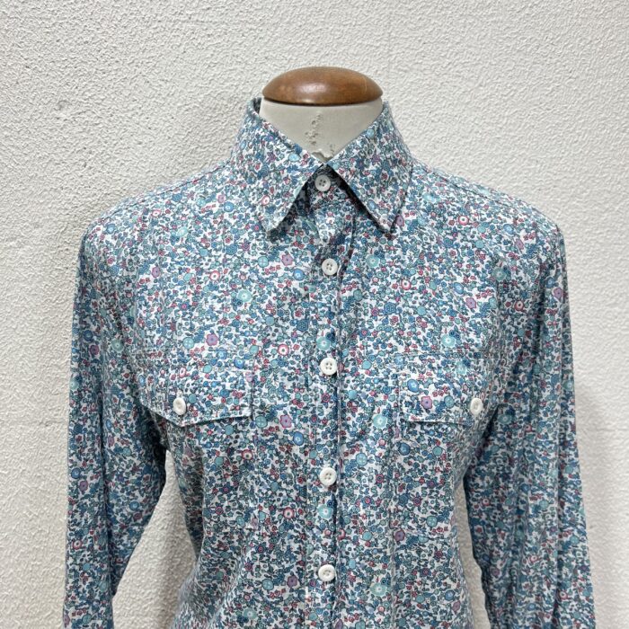 Camisa Azul Floral - Tam G - Imagem 2