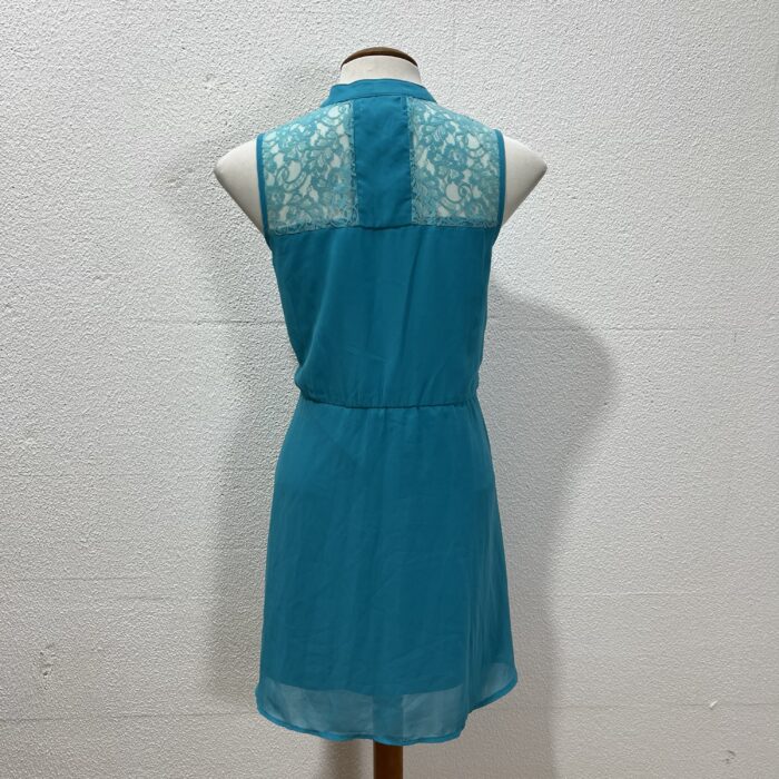 Vestido Azul com Rendas - Tam M - Imagem 6
