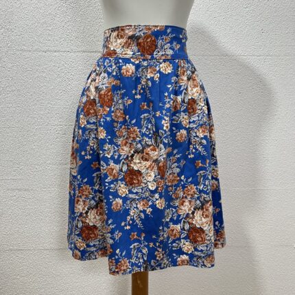 Saia Floral Azul – Tam PP/P