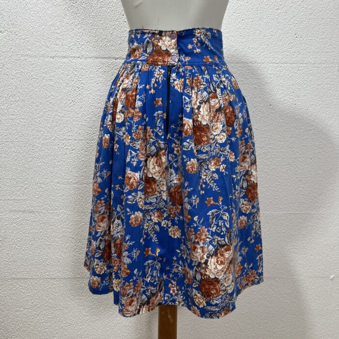 Saia Floral Azul - Tam PP/P - Imagem 4