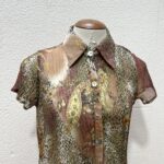 Camisa Marrom com Glitter - Tam M - Imagem 2