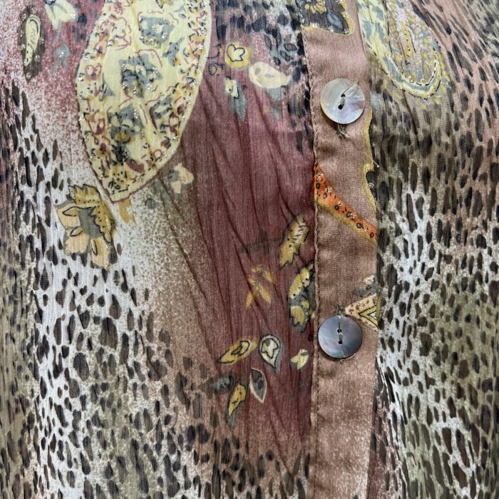 Camisa Marrom com Glitter - Tam M - Imagem 4