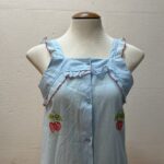 Avental Azul com Babados - Tam G - Imagem 2