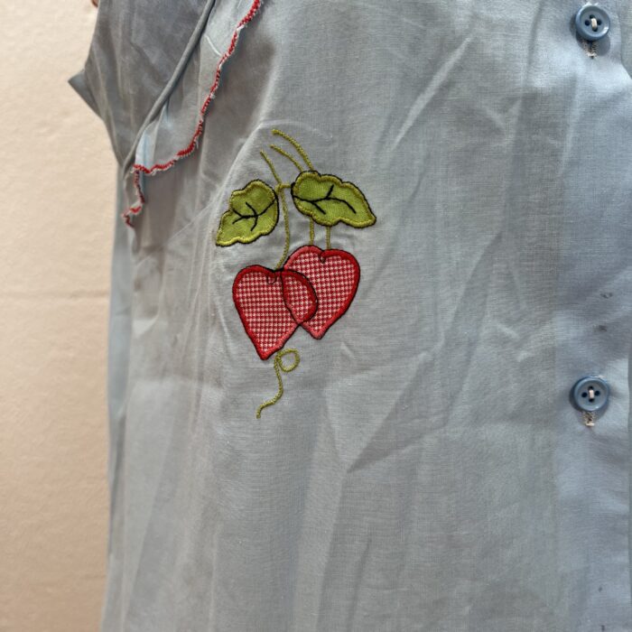 Avental Azul com Babados - Tam G - Imagem 3